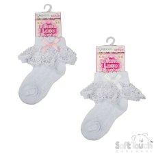 S342: White Lace Ankle Socks (0-12 Months)